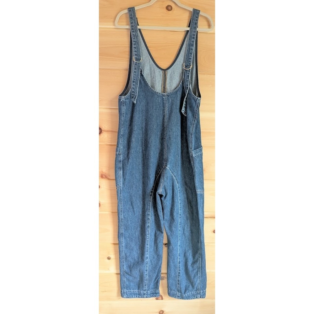 We The Free High Roller Denim Overalls Womens M Boho Relaxed Comfy Jumpsuit Cute - Picture 5 of 12